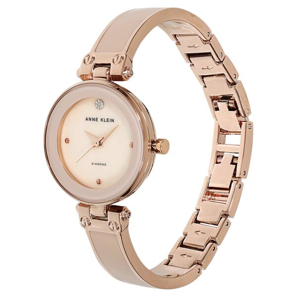 Anne Klein Quartz Analog Mother of Pearl Dial Metal Strap Watch for Women - image number 1