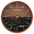 Titan Wooden Clock with Wood & Stone Textures 30 x 30 cm (Medium Size) - image number 1