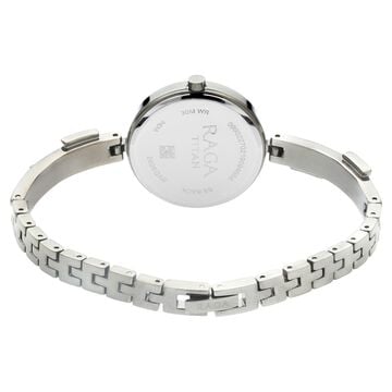 Titan Raga Viva Mother of Pearl Dial Analog with Date Metal Strap Watch for Women