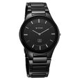 Titan Edge Ceramic Quartz in Glossy Black with Diamonds and Black Dial Watch for Men - image number 1