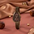 Vyb Prodigy By Fastrack Quartz Analog Grey Dial Rose Gold Stainless Steel Strap Watch For Girls