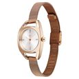 Vyb Spotlight By Fastrack Quartz Analog Silver Dial Rose Gold Stainless Steel Strap Watch For Girls - image number 2