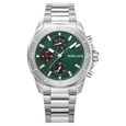 Police Quartz Multifunction Green Dial Silver Stainless Steel Strap Watch For Men - image number 0