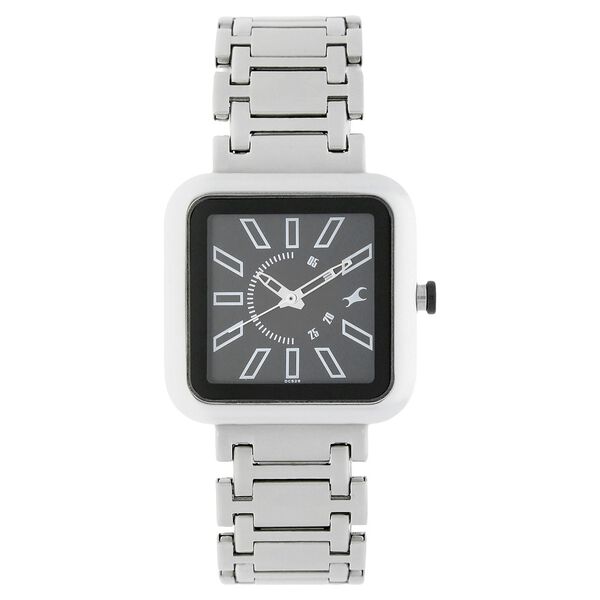 Fastrack Quartz Analog Grey Dial Stainless Steel Strap Watch for Guys - image number 0