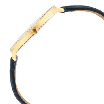 Titan Nebula Lustre 18k Gold Analog Leather Strap Watch for Men
