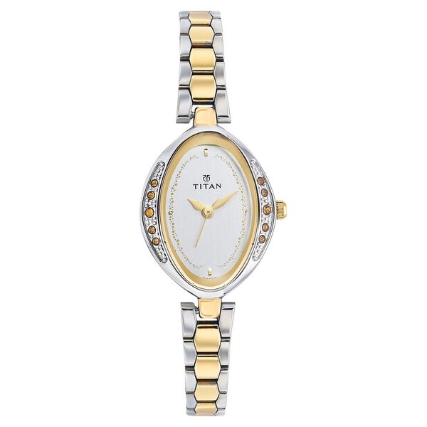 Titan Quartz Analog Silver Dial Watch for Women - image number 0