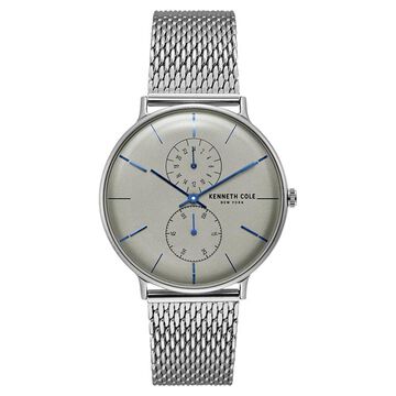 Kenneth Cole Quartz Multifunction Grey Dial Stainless Steel Strap Watch for Men