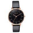 Sonata Modern Edit Quartz Analog Black Dial Leather Strap Watch For Women - image number 1