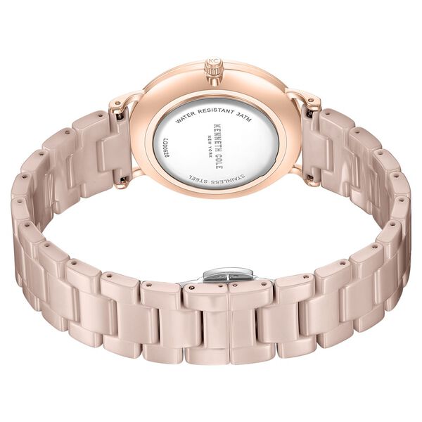 Kenneth Cole Quartz Analog Grey Dial Brown Ceramic Strap Watch For Women - image number 4