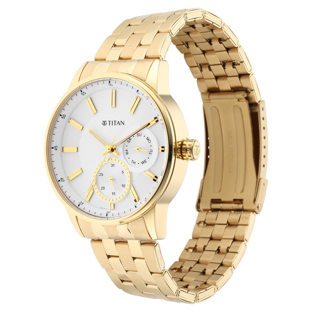 Titan white dial new arrivals