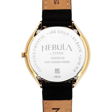 Titan Nebula 18 Karat Gold Quartz Analog Mother Of Pearl Dial Watch For Men