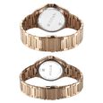 Titan Modern Bandhan Pair Analog with Black Dial Carnation Gold Stainless Steel Strap Watch for Couples - image number 4