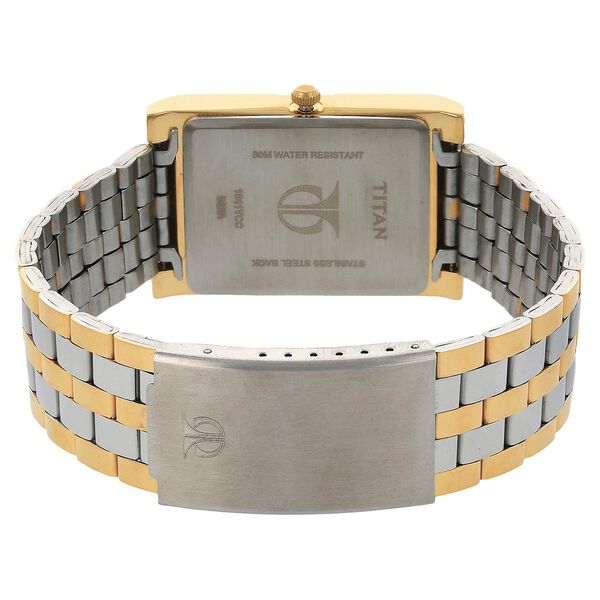 Titan Quartz Analog with Day and Date Silver Dial Stainless Steel Strap Watch for Men - image number 3