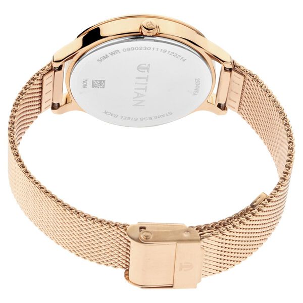 Titan Sparkle Quartz Analog Metal Strap Watch for Women - image number 3