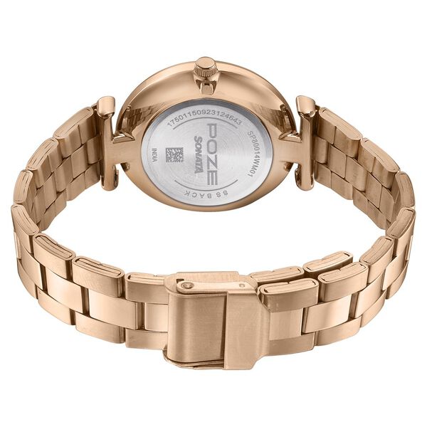 Sonata Poze Quartz Analog Rose Gold dial Metal Strap Watch for Women - image number 4