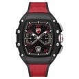 Ducati Quartz Multifunction Black Dial Black Silicone Strap Watch For Men - image number 0