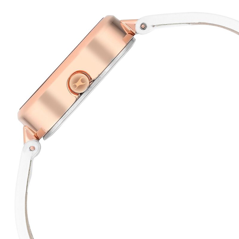 Fastrack Uptown Retreat Quartz Analog Pink Dial Leather Strap Watch for Girls - image number 4