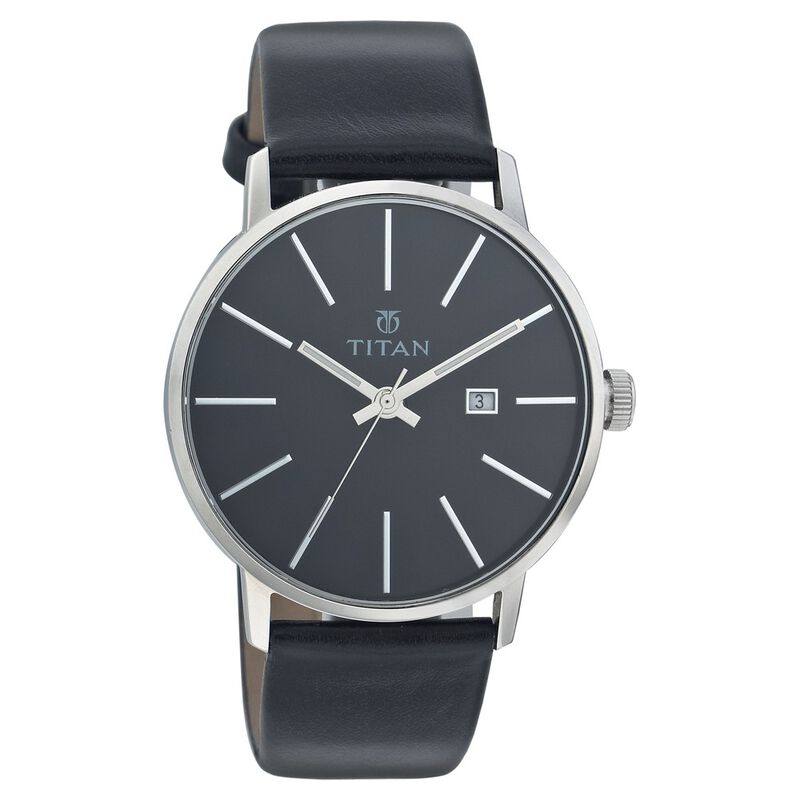 Titan Quartz Analog with Date Black Dial Watch - image number 0