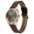 Titan Neo Quartz Analog Grey Dial Brown Leather Strap Watch For Women - image number 2