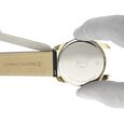22 mm Blue Genuine Leather Strap for Men - image number 5