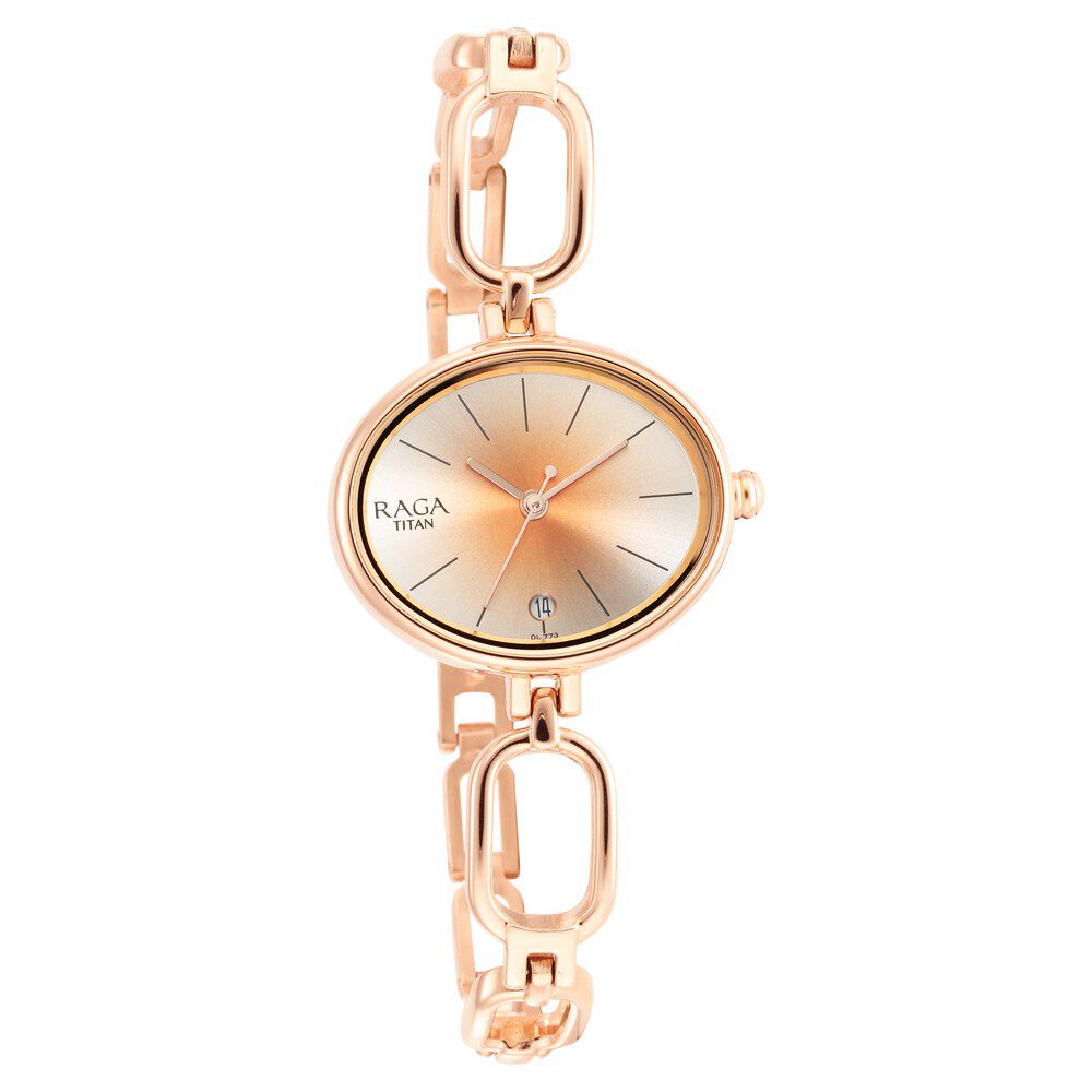 Buy Online Titan Raga Viva Silver Dial Women Watch With Metal