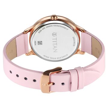 Titan Purple Glam It Up Pink Dial Analog with Date Strap Watch for Women