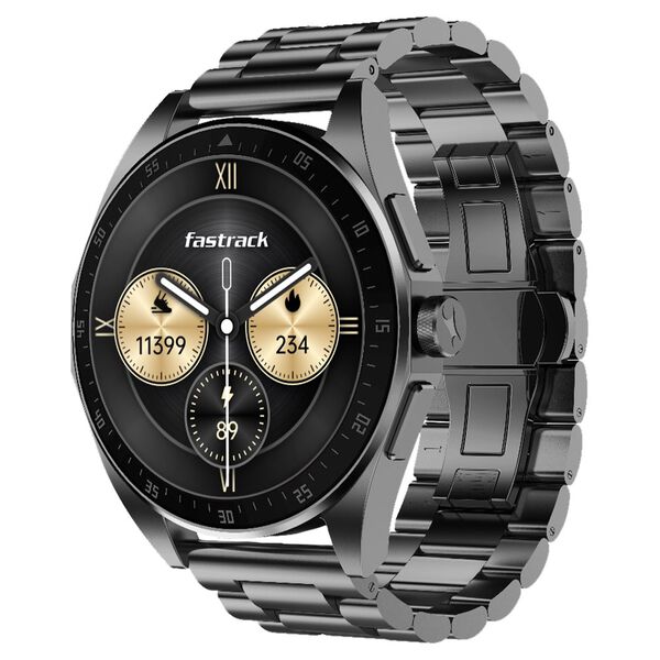 Fastrack Radiant FX1 Luxury Metal Smartwatch with 3.6 cm AMOLED Display, SingleSync BT Calling, Functional Crown - image number 0