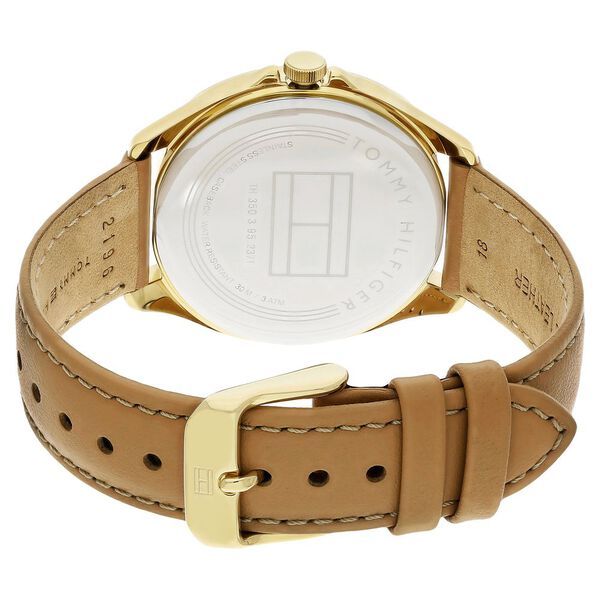 Tommy Hilfiger Quartz Analog Blue Dial Leather Strap Watch for Women - image number 4