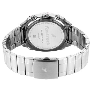 Fastrack Gelato Silver chronograph watch with Plum dial for Guys