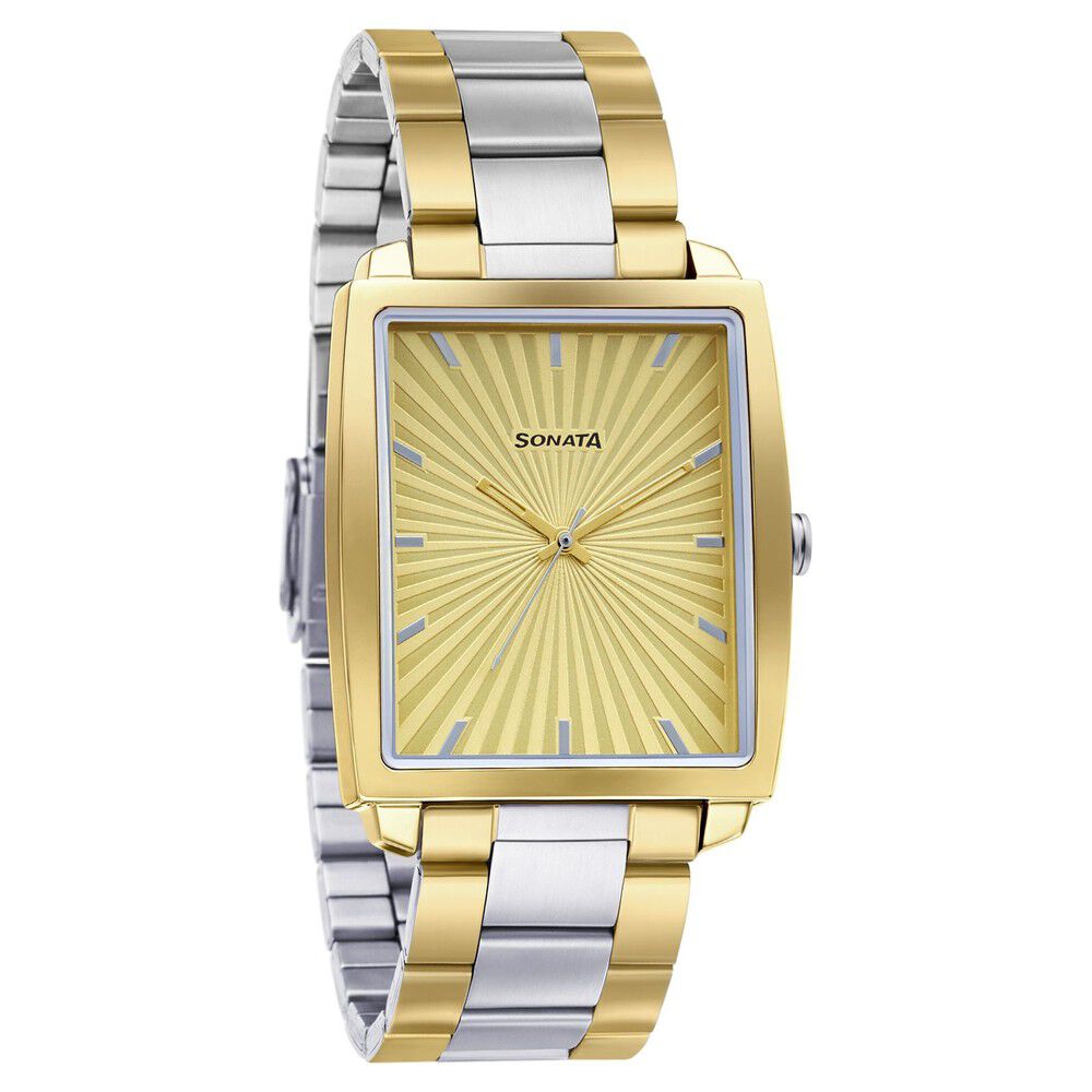 Buy Online Sonata Quartz Analog Anthracite Dial Stainless Steel