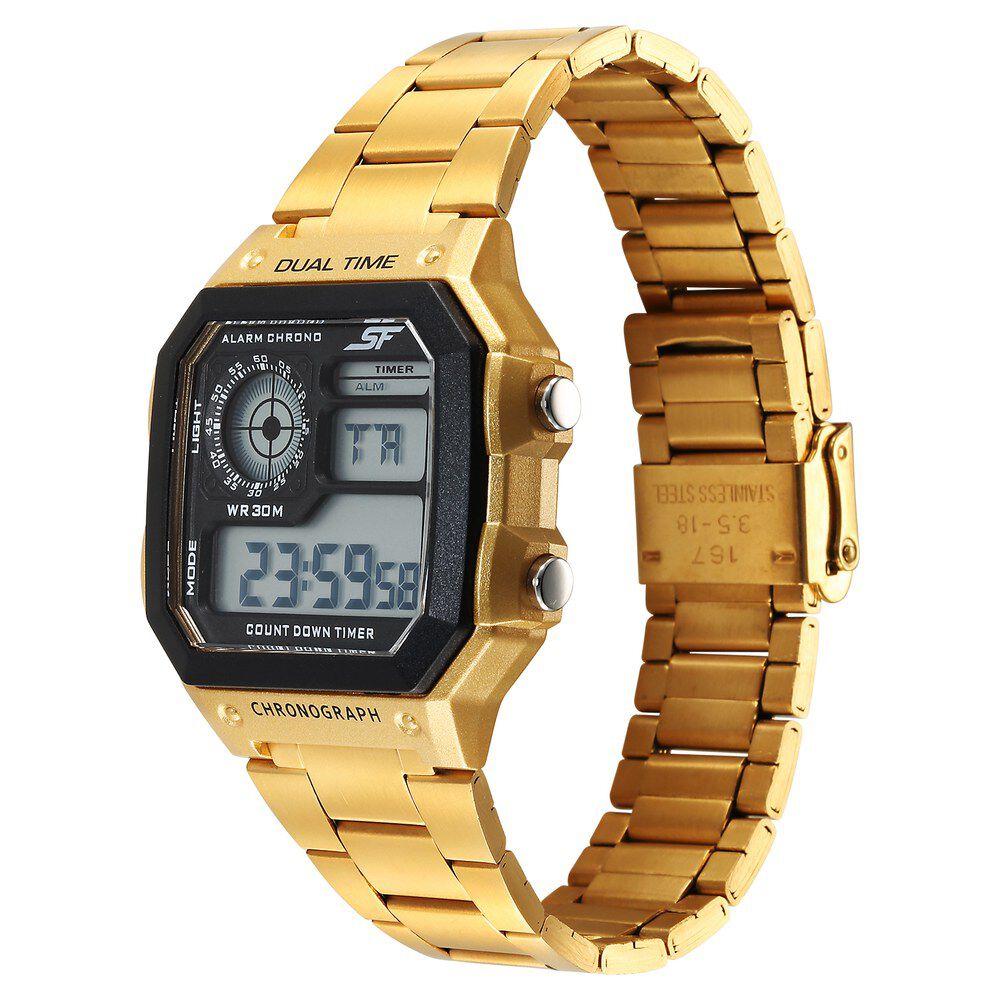 All metal digital watch on sale