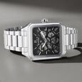 Titan Shaped Automatics Anthracite Dial Silver Stainless Steel Strap watch for Men - image number 0