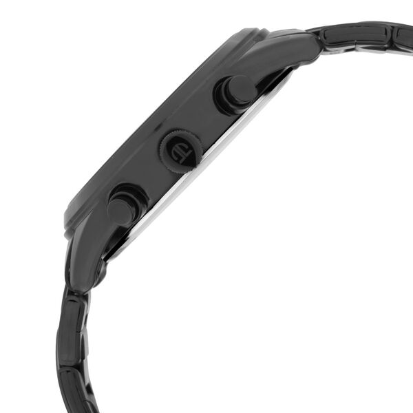 Titan Workwear Multifunction Black Dial Black Metal Strap Watch For Men - image number 3