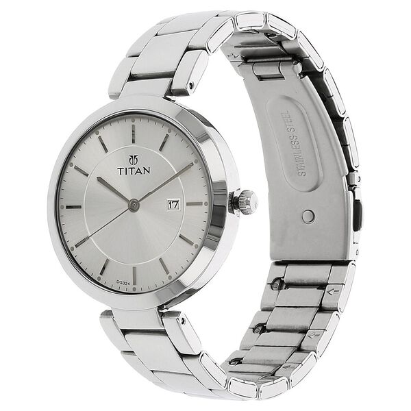 Titan Workwear Silver Dial Women Watch With Stainless Steel Strap - image number 1