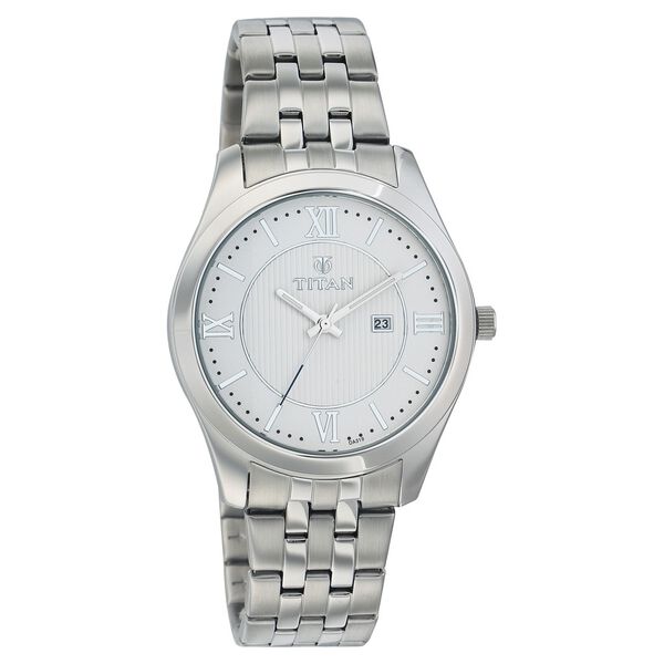 Titan Quartz Analog with Date White Dial Watch for Men - image number 0