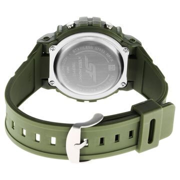 Sonata Digital Dial Green Plastic Strap Watch for Men