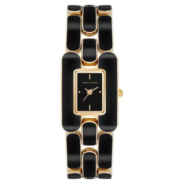 Anne Klein Quartz Analog Black Dial Plastic Strap Watch for Women