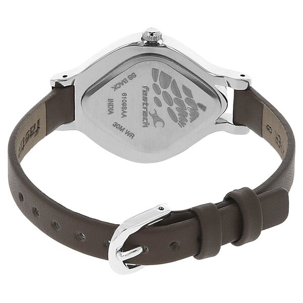 Fastrack Quartz Analog Brown Dial Leather Strap Watch for Girls - image number 3