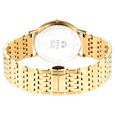Edge Metal Yellow Dial Stainless Steel Strap Watch Men - image number 5