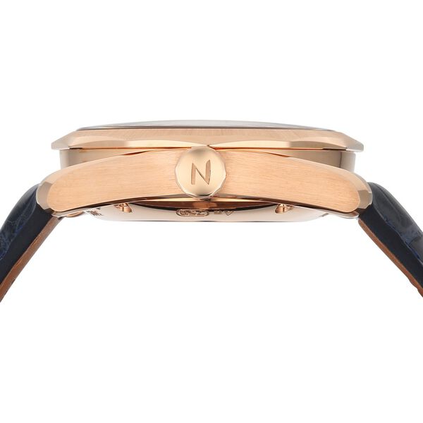 Titan Nebula Genesis 18 KT Gold Automatic Bicolour Dial Leather Strap Watch For Men - image number 5