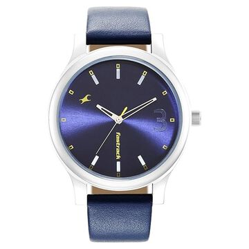 Fastrack Quartz Analog Blue Dial Watch for Guys