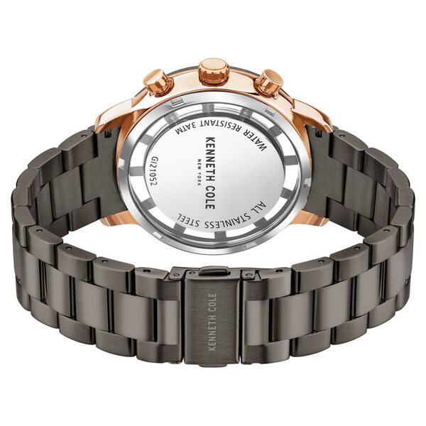 Kenneth Cole Quartz Chronograph Grey Dial Grey Stainless Steel Strap Watch For Men - image number 2
