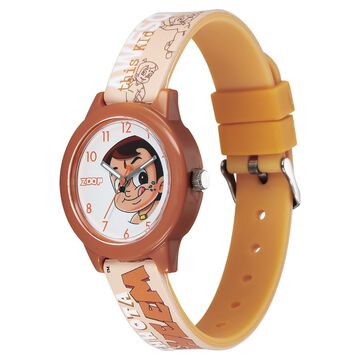 Zoop By Titan Chhota Bheem Quartz Analog White Dial Multicoloured Plastic Strap Watch For Kids