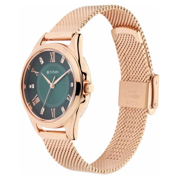 Titan Sparkle Quartz Analog Metal Strap Watch for Women - image number 1