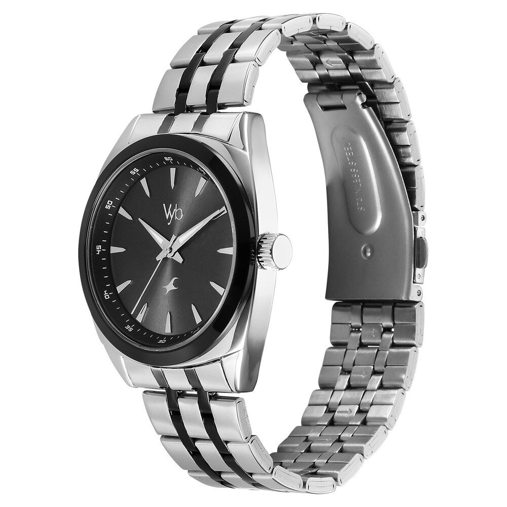 Buy Online Fastrack Vyb Arcane Quartz Analog Black Dial Two