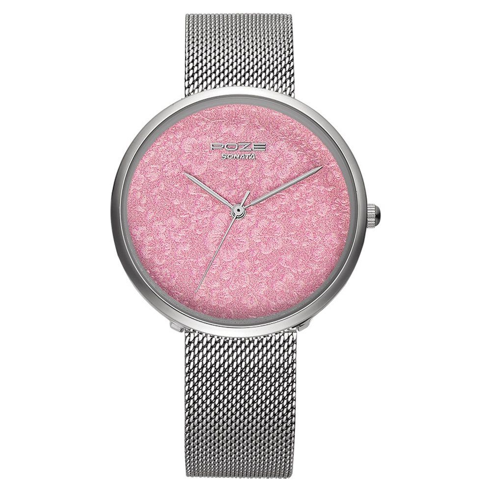 Pink metal watch sales