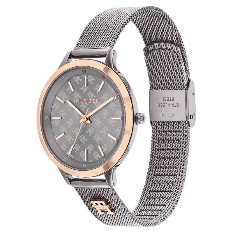 Tommy Hilfiger Grey Dial Grey Stainless Steel Strap Watch for Women - image number 1