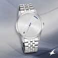 Fastrack Stunners Quartz Analog Blue Dial Metal Strap Watch for Guys