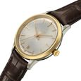 Xylys Swiss Quartz Silver Dial Two Toned Leather Strap Watch For Women - image number 3