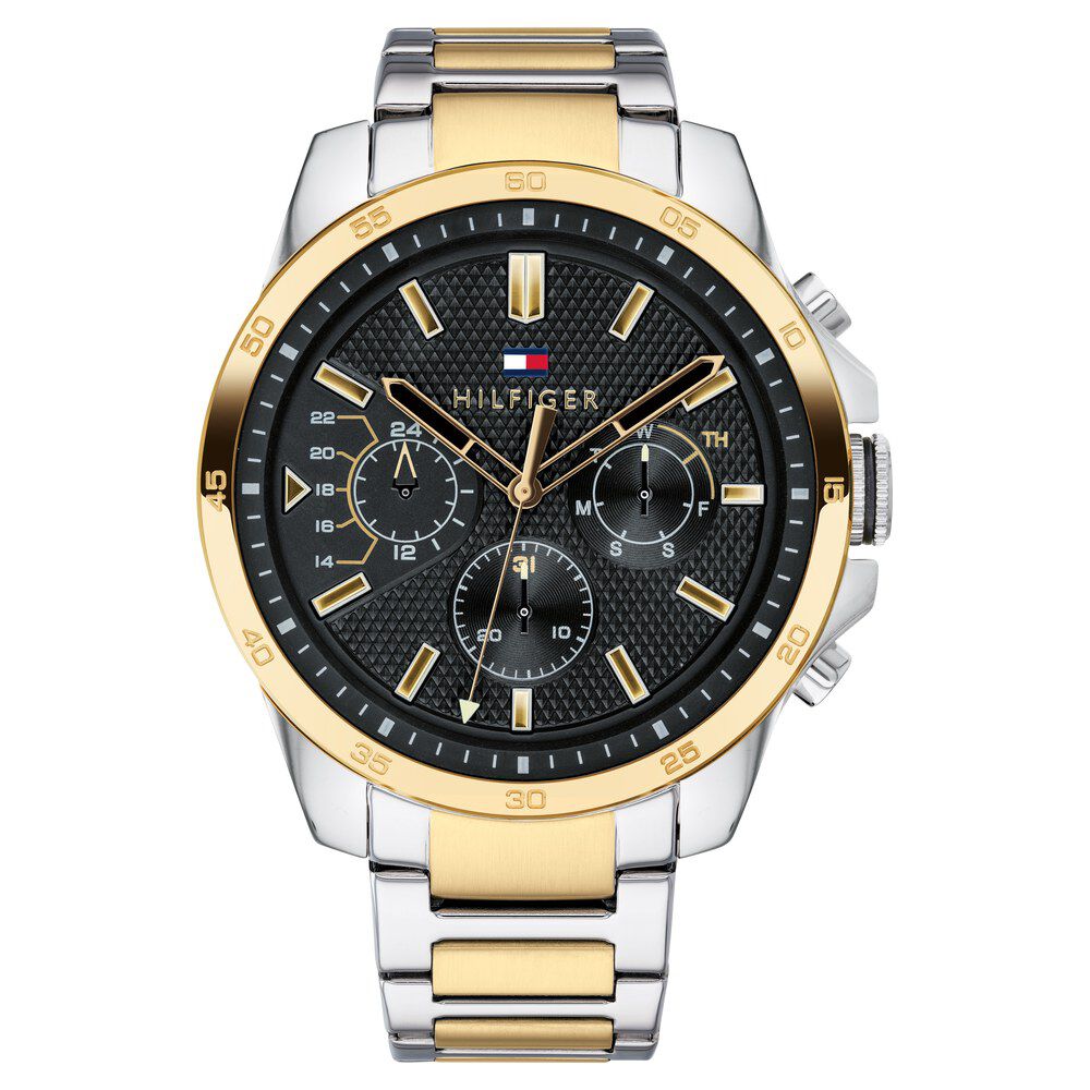 Buy Online Tommy Hilfiger Quartz Analog Black Dial Stainless Steel